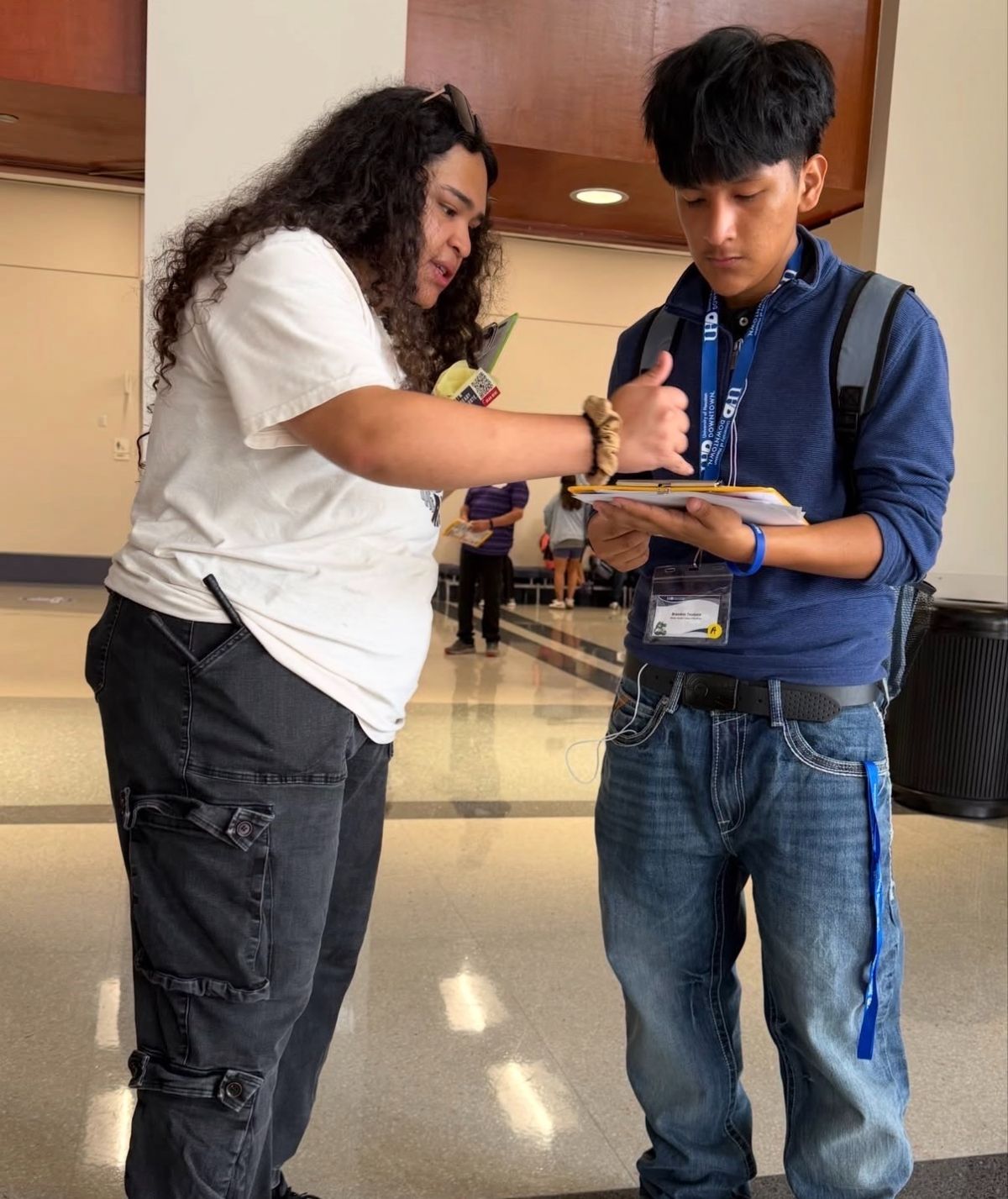PxP volunteer registering voter.