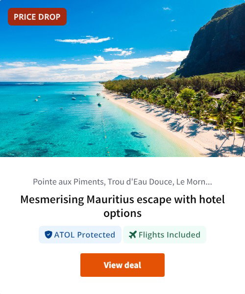 Mesmerising Mauritius escape with hotel options
