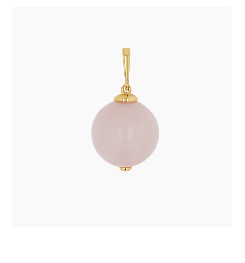 Rose Quartz Gumball Charm