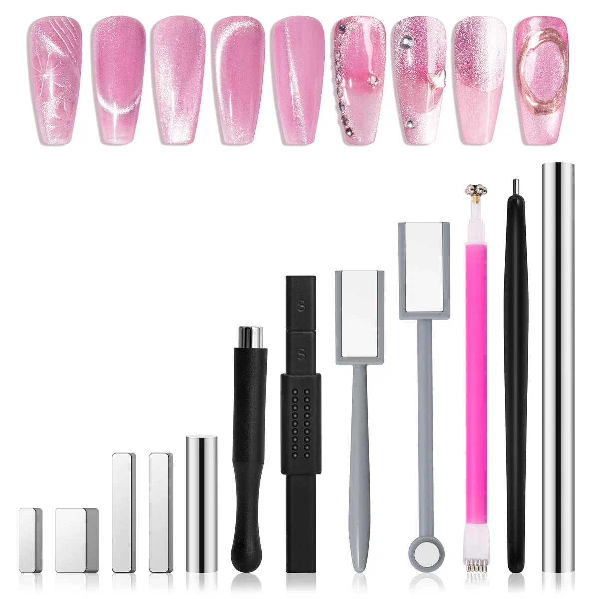Image of MelodySusie - Cat Eye Gel Nail Polish Magnets Set 12 Pcs