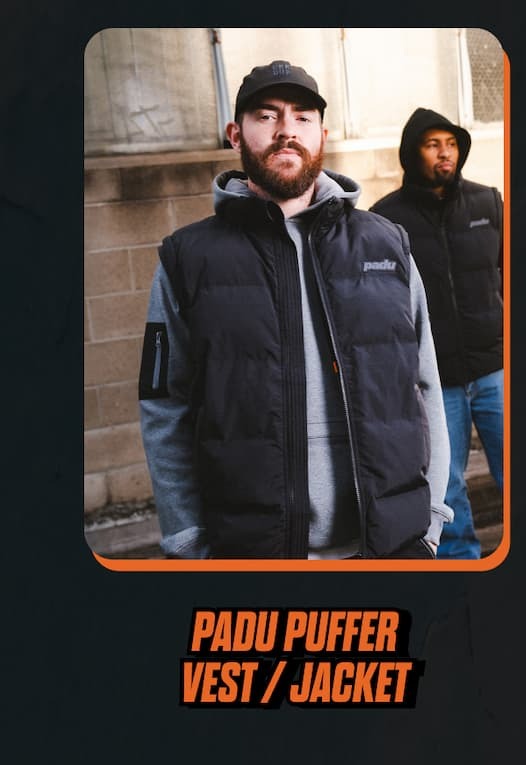 PADU Puffer Jacket with Detachable Sleeves