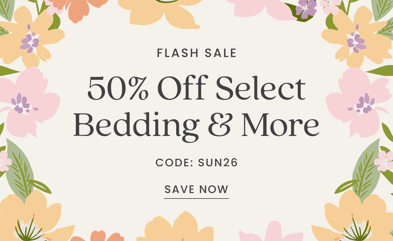 50% Off Select Bedding