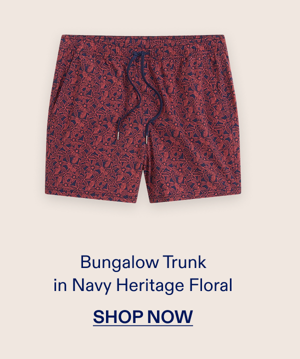 Bungalow Trunk in Navy Heritage Floral SHOP NOW