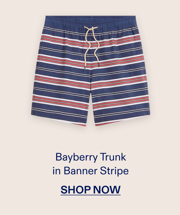 Bayberry Trunk in Banner Stripe SHOP NOW