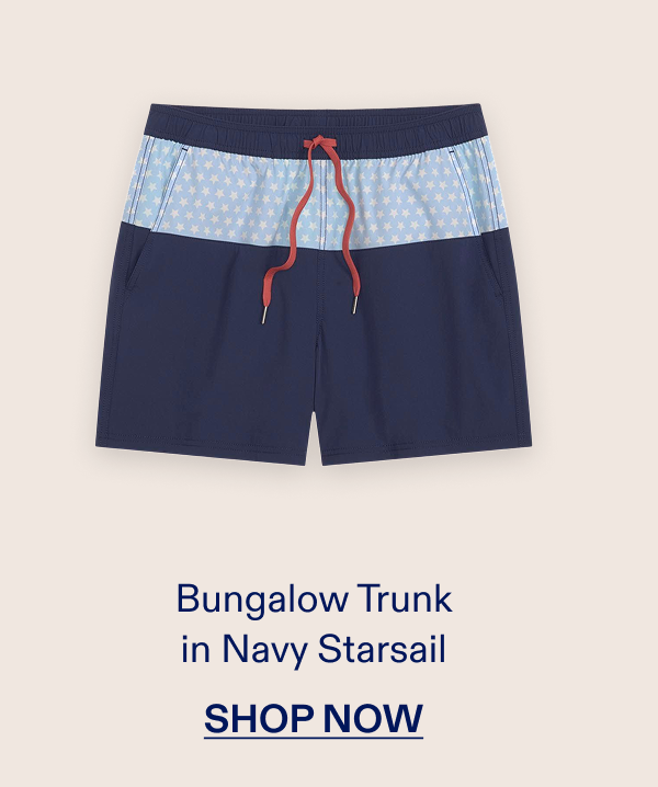 Bungalow Trunk in Navy Starsail SHOP NOW