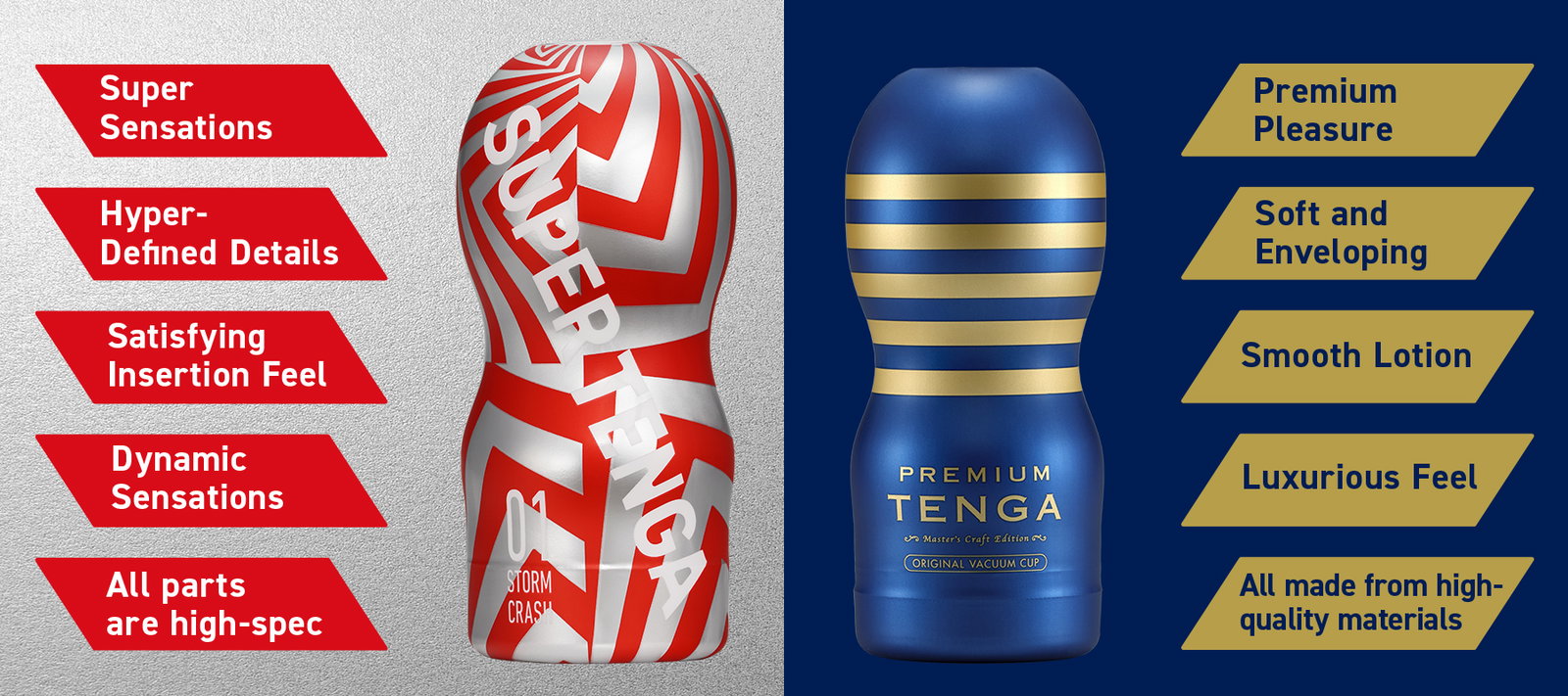 SUPER TENGA vs PREMIUM CUP comparison