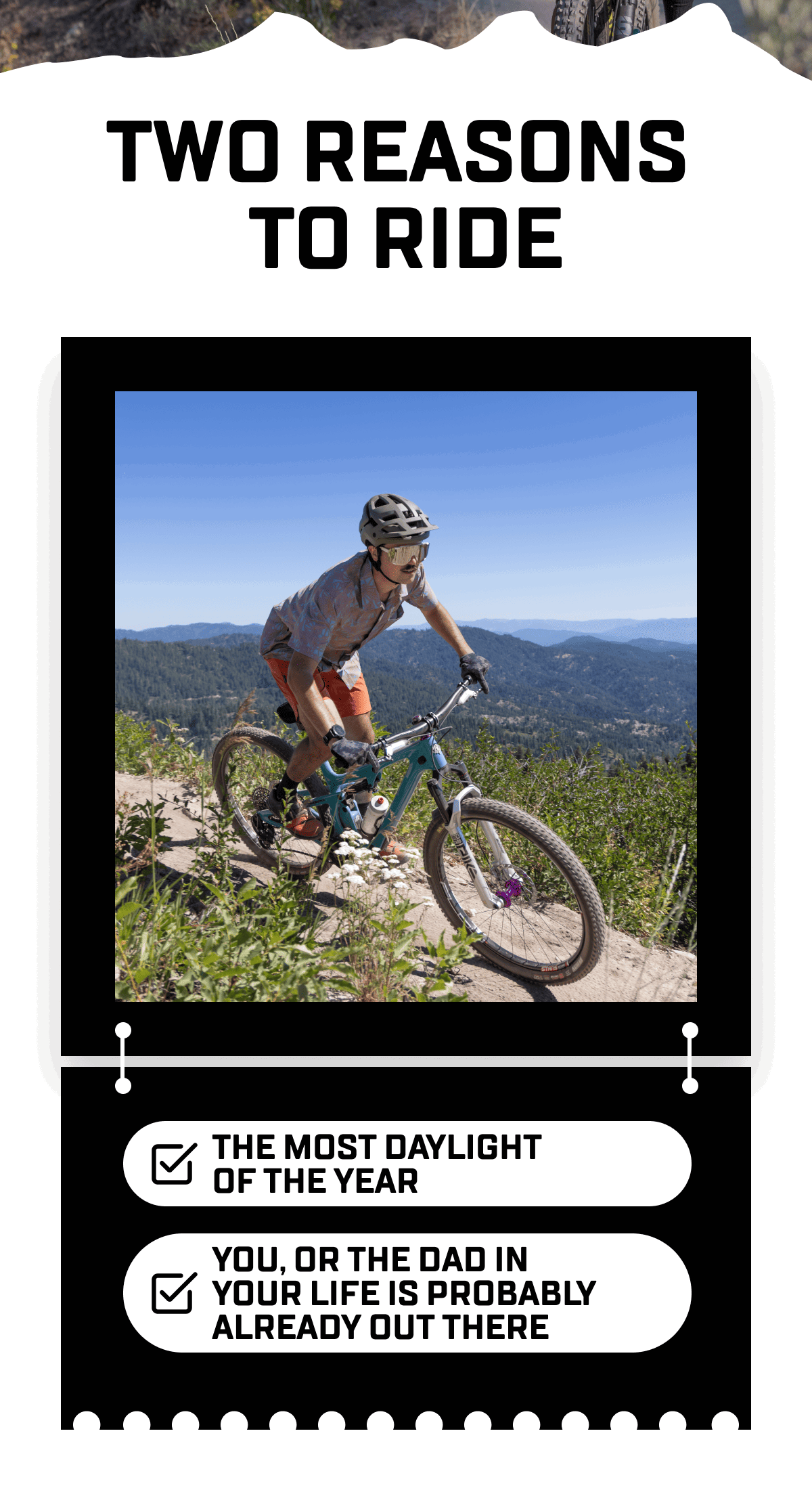 TWO REASONS  TO RIDE