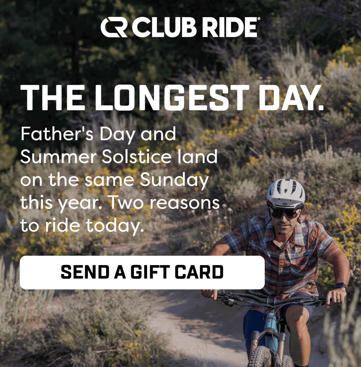 Father's Day and Summer Solstice land on the same Sunday this year. Two reasons to ride today.