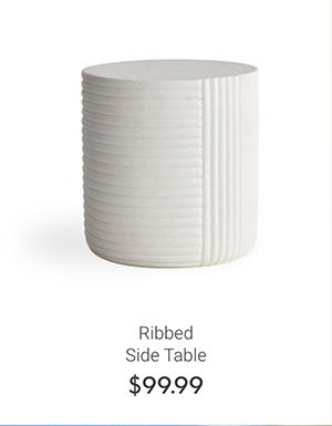 Ribbed Side Table