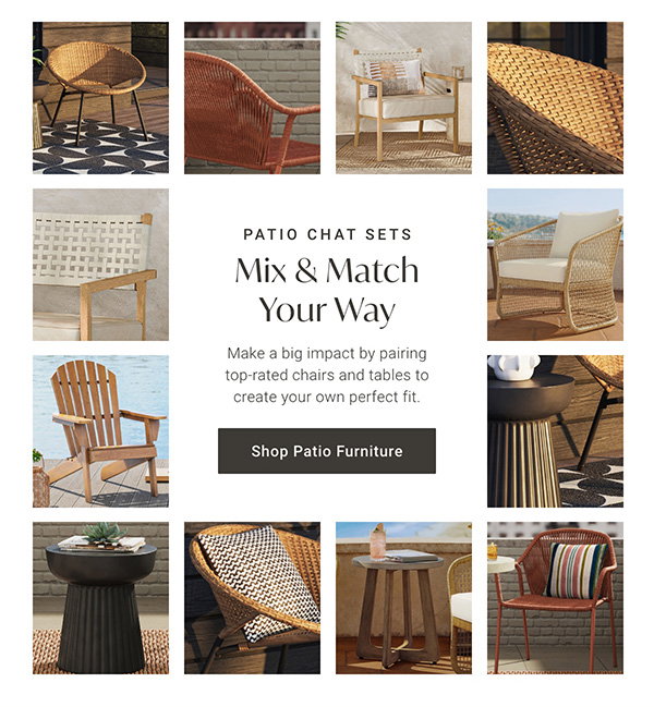 Patio Chat Sets: Mix & Match Your Way - Shop Patio Furniture