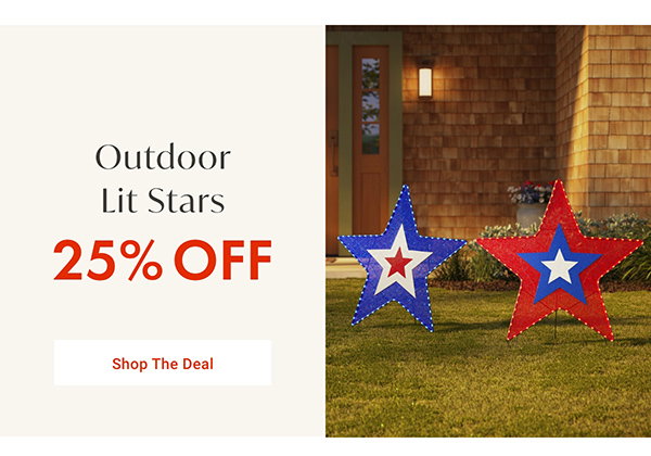 Outdoor Lit Stars - 25% OFF - Shop The Deal