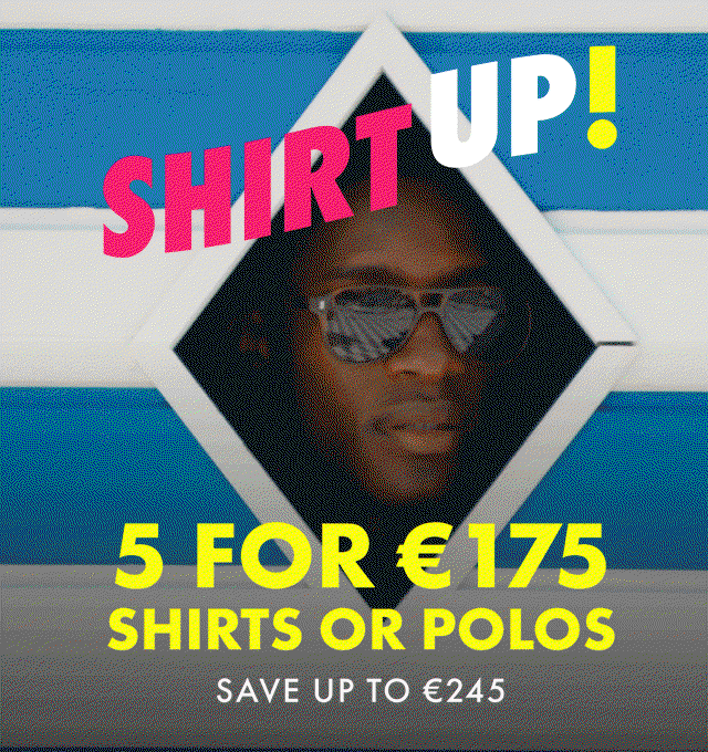 ENDS TONIGHT! 5 Shirts for €175