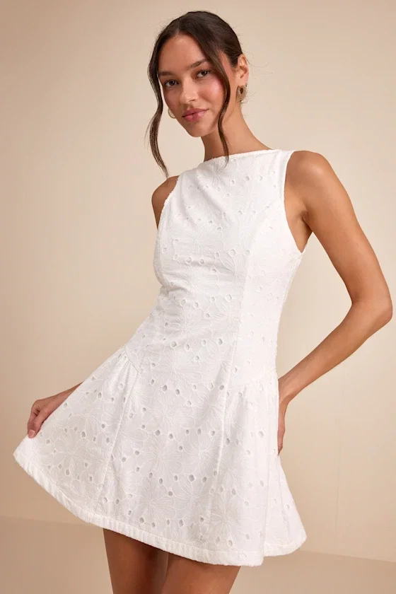 Image of The Celenia Eyelet Dress