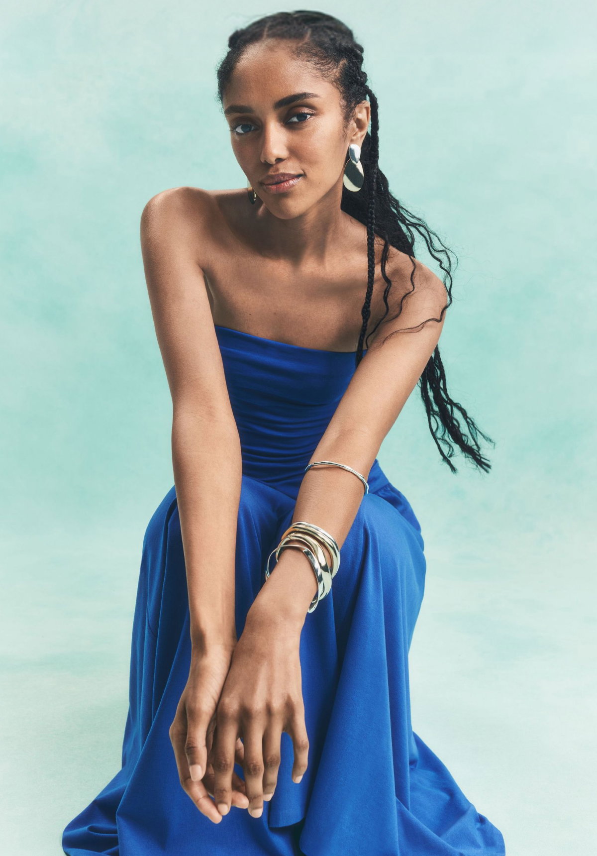 Blue dress