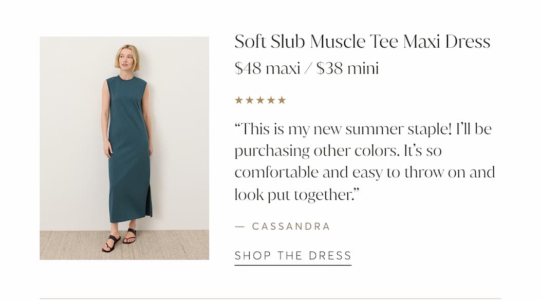 Soft Slub Muscle Tee Maxi Dress | Shop The Dress