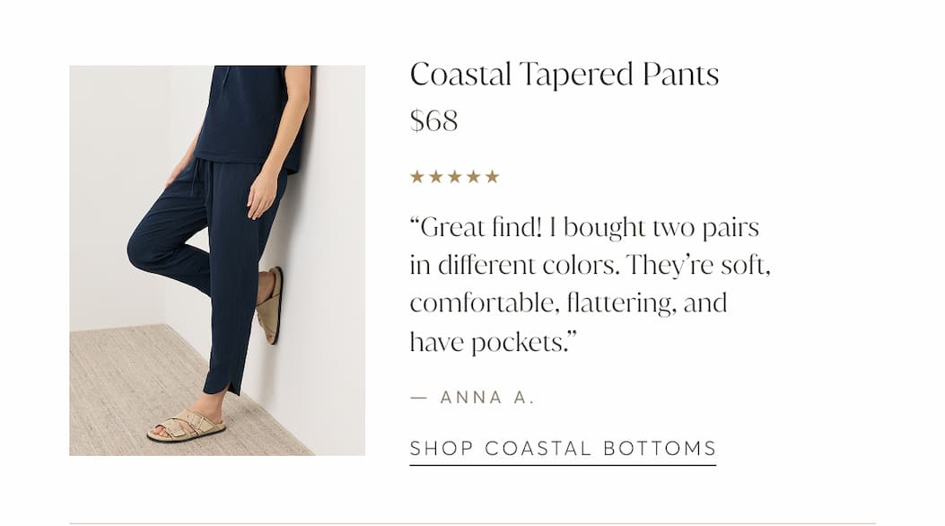 Coastal Tapered Pants  Shop Coastal Bottoms