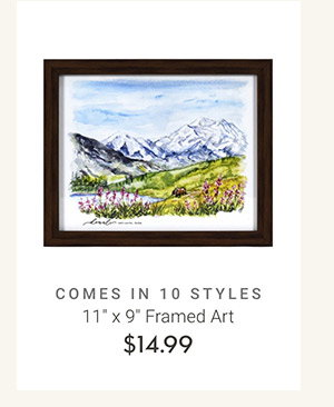 11" x 9" Framed Art