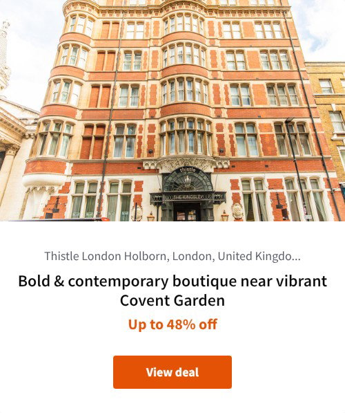 Bold &amp; contemporary boutique near vibrant Covent Garden