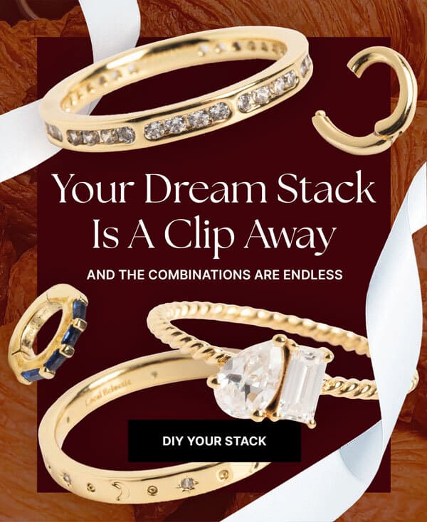 new ring clips are here!  enjoy 14k gold plated ring clips to build your perfect stacking collection