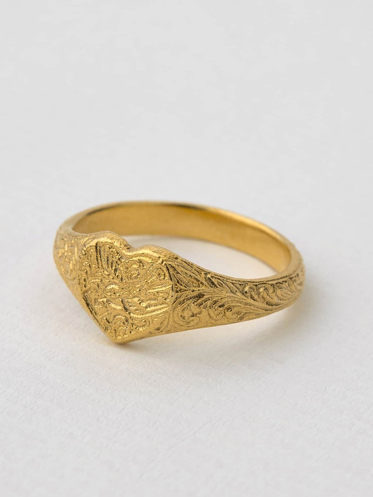 Victoriana Heart Signet Ring