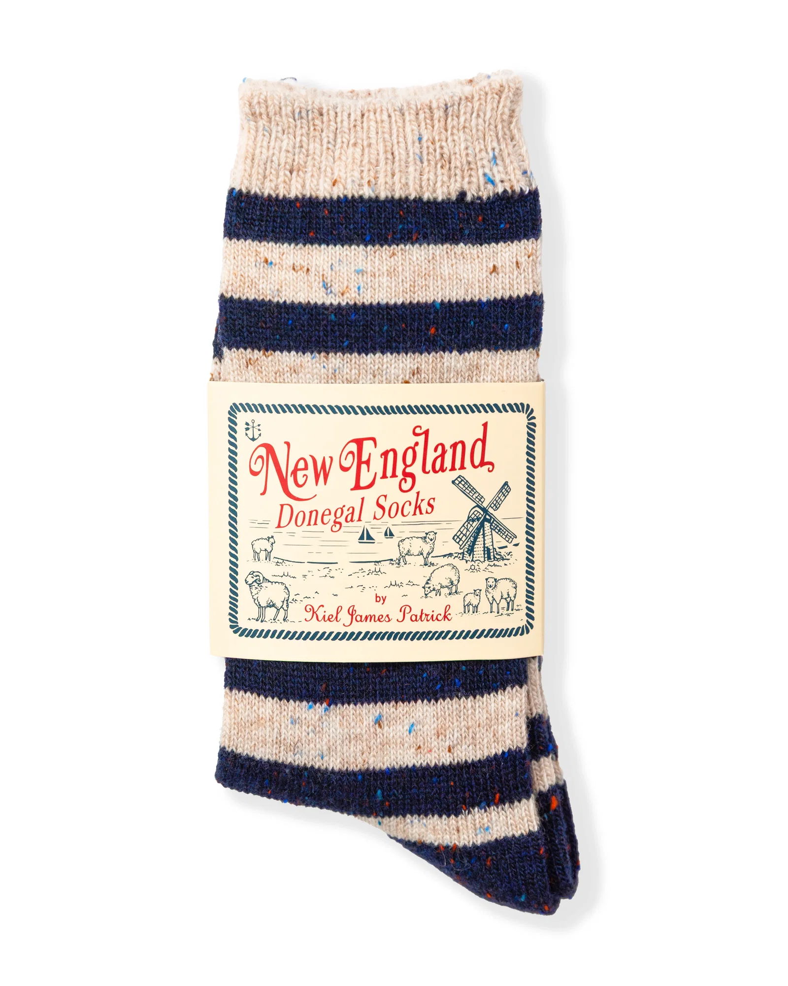 Image of Old Salt Stripe Donegal Sock