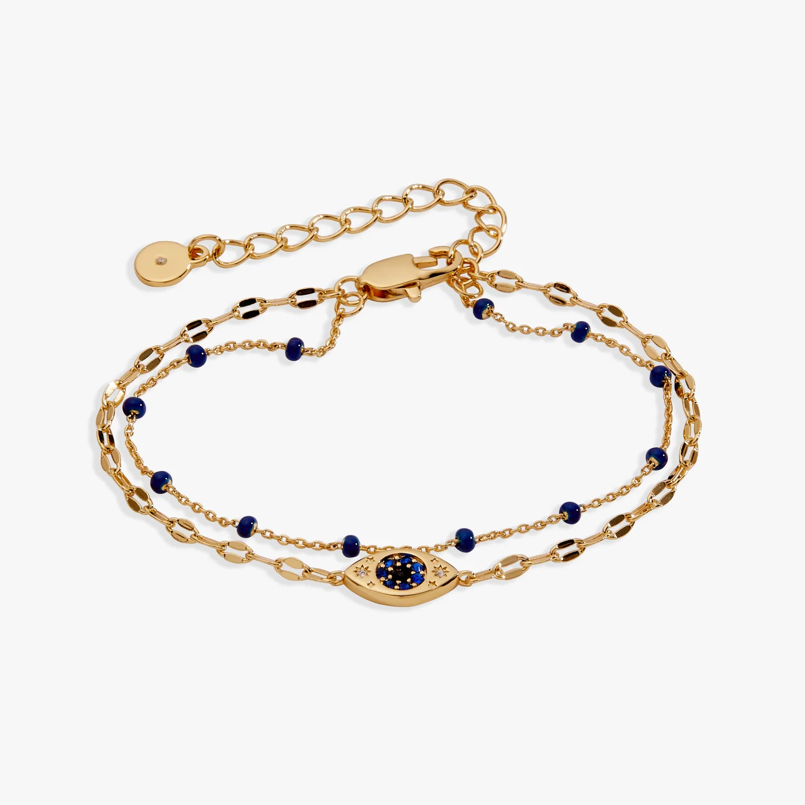 Image of Festival Double Strand Evil Eye Bracelet