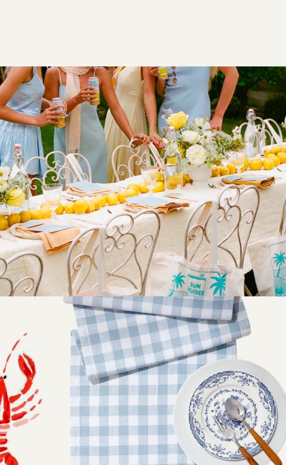 Gingham Table Runner