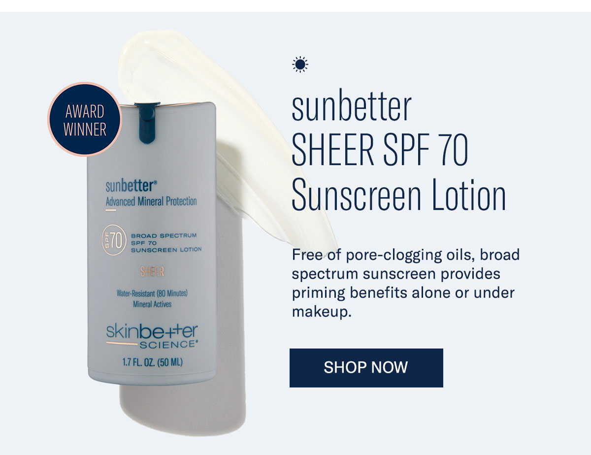 sheer sunscreen