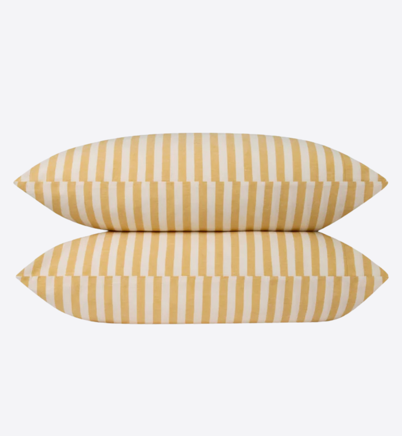 Honey Pembroke Stripe Linen Blend Pillowcases (Pair)
