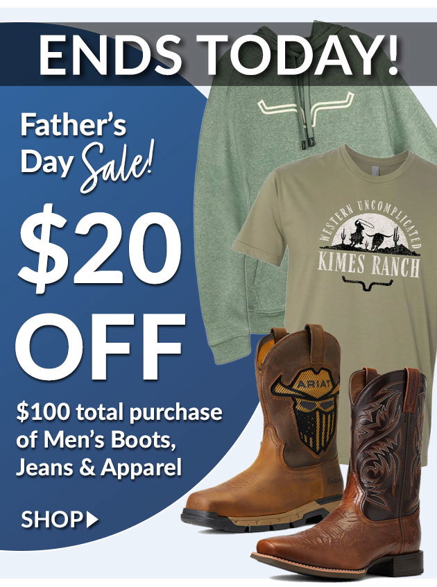 Father's day sale $20 off in-cart