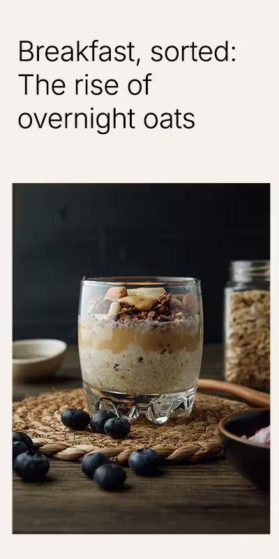 Overnight Oats: Breakfast Ideas Great for Meal Prepping
