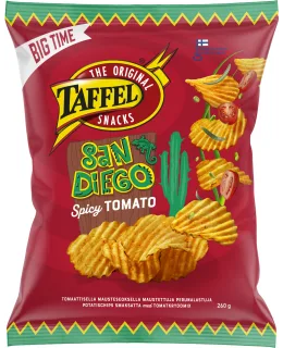 Taffel Big time San Diego spicy tomato 260g maustettu sipsi
