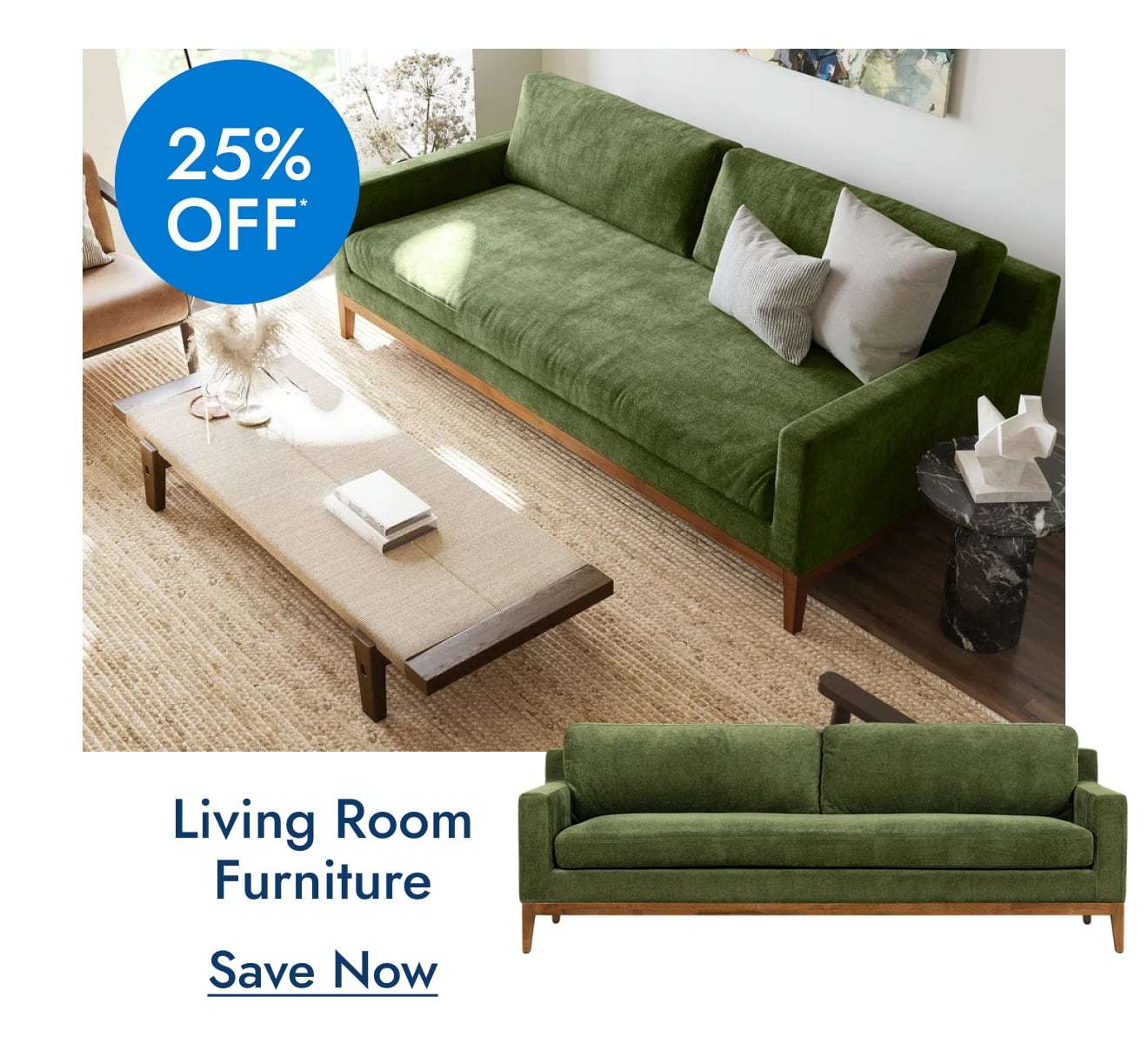 Save on Poly & Bark Living Room Furniture