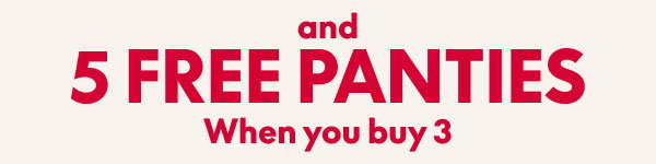 Panties Buy 3 Get 5 Free