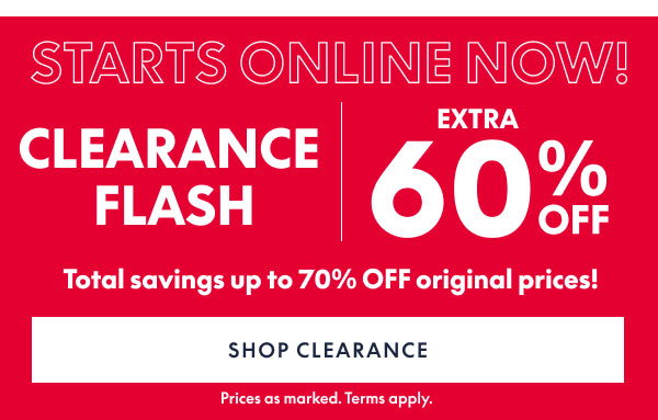 60% Off Clearance