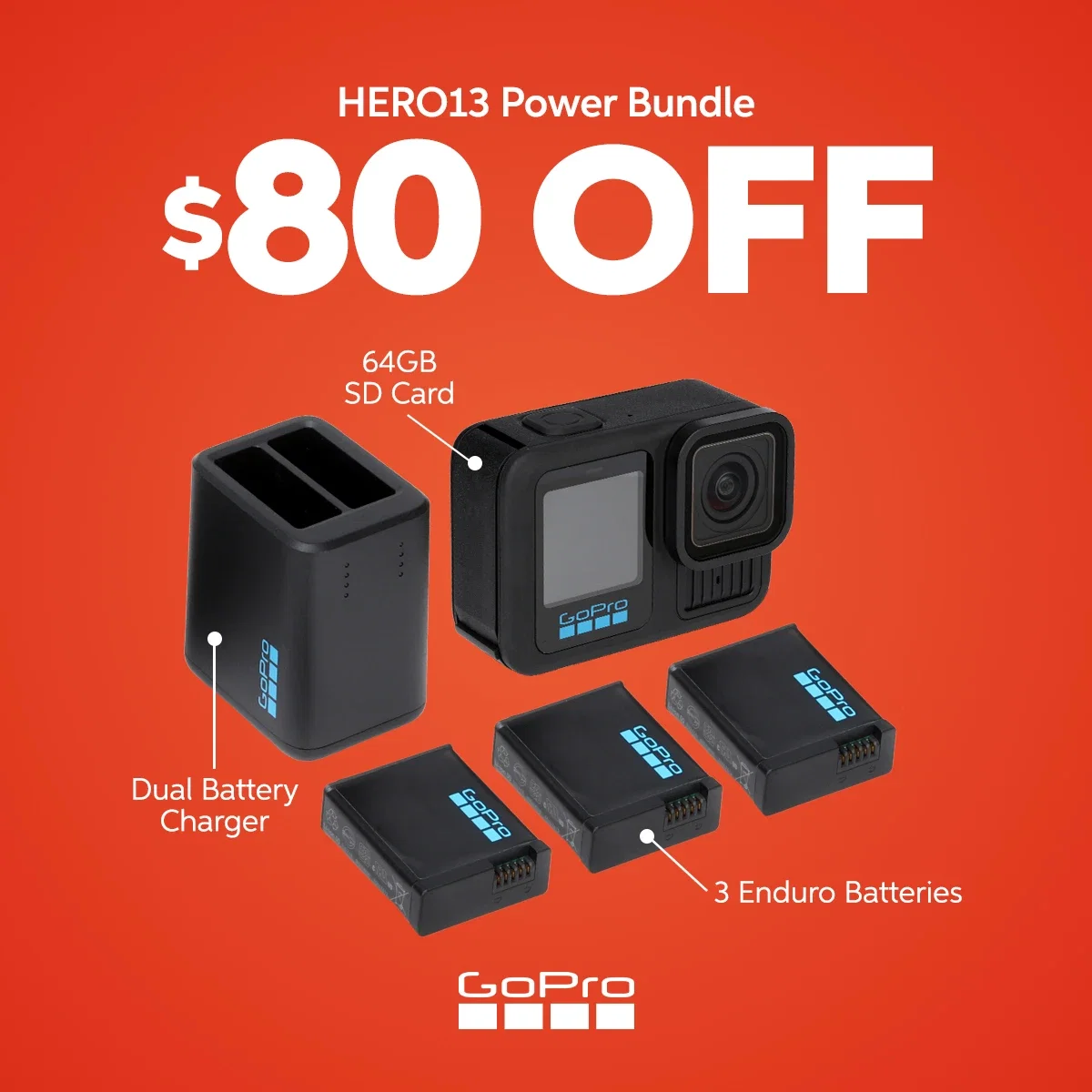 $80 Off GoPro HERO13 Power Bundle