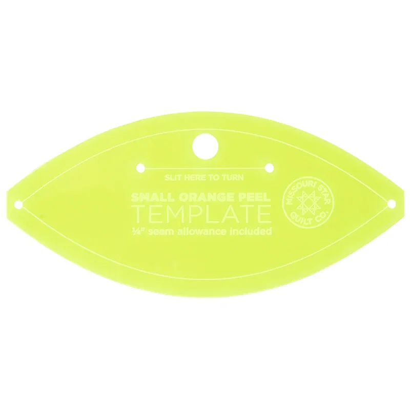 Missouri Star Small Orange Peel Template for 5" Charm Packs