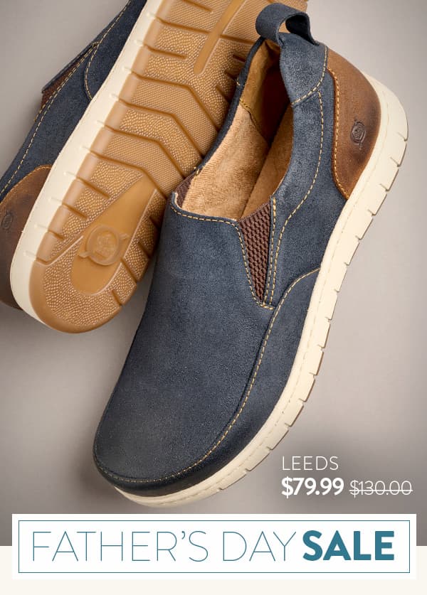 Father's Day Sale. Featured style: Leeds slip on shoe in blue suede. Shop Men's On Sale.