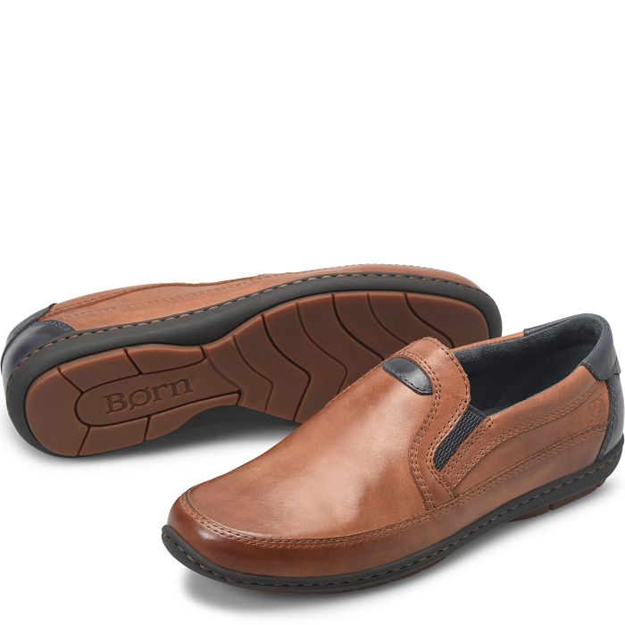 Wilkins slip-on shoe in brown.