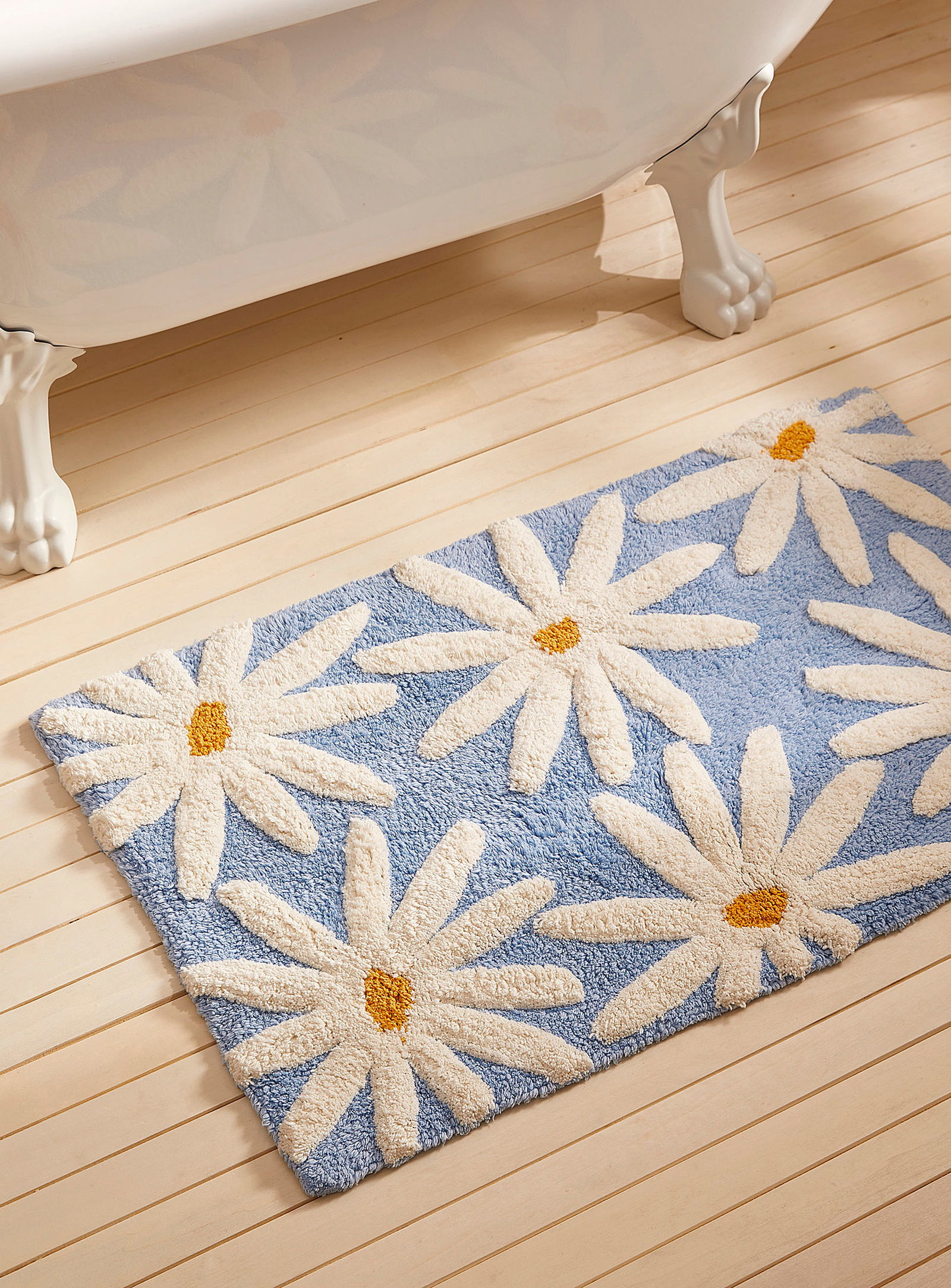 Small daisies bath mat<br>50 x 80 cm