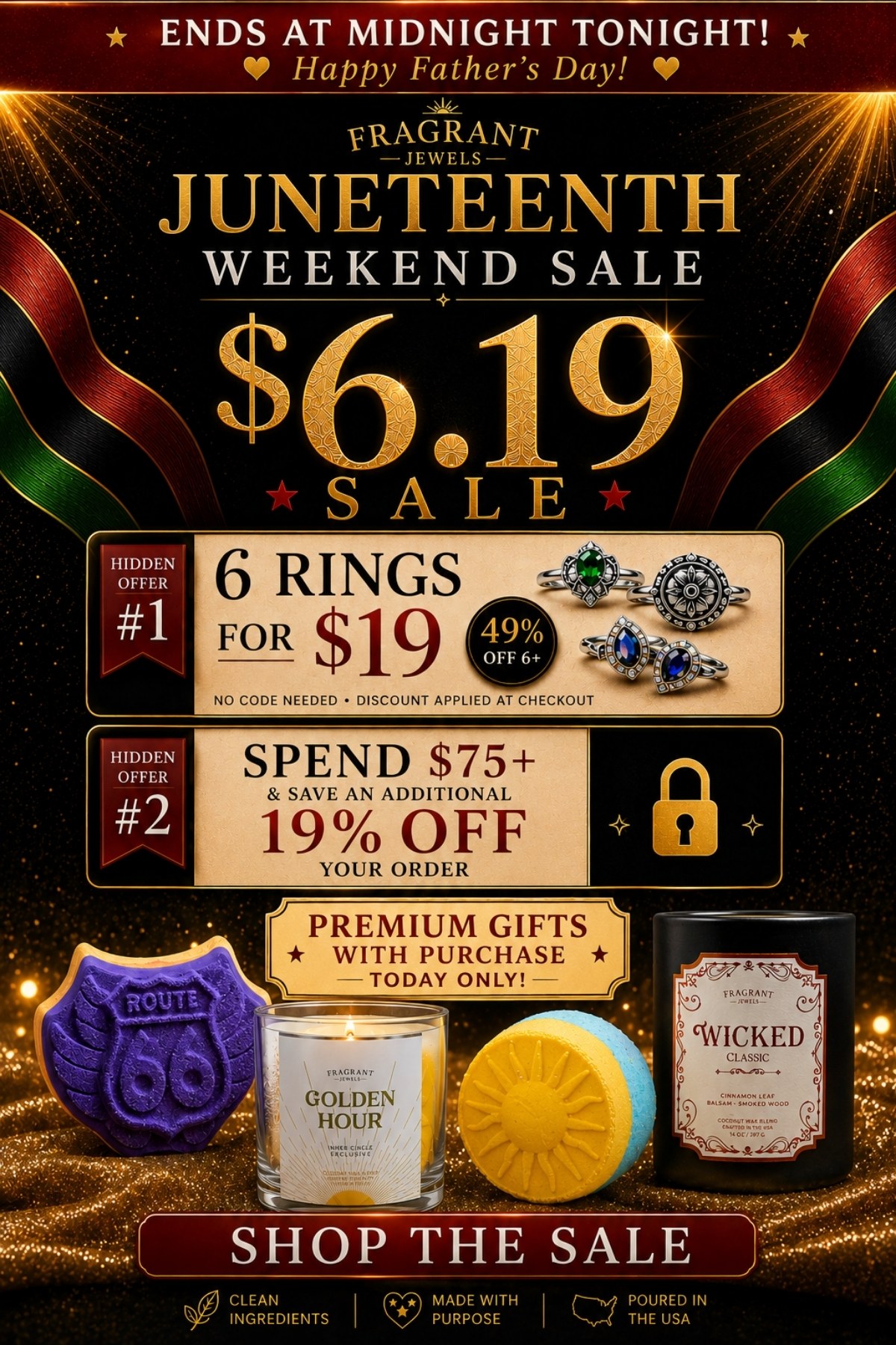 Juneteenth Weekend Sale - hundreds of items for $6.19 + Weekend Challenge (can you find hidden extra savings?) - Shop The Sale Now
