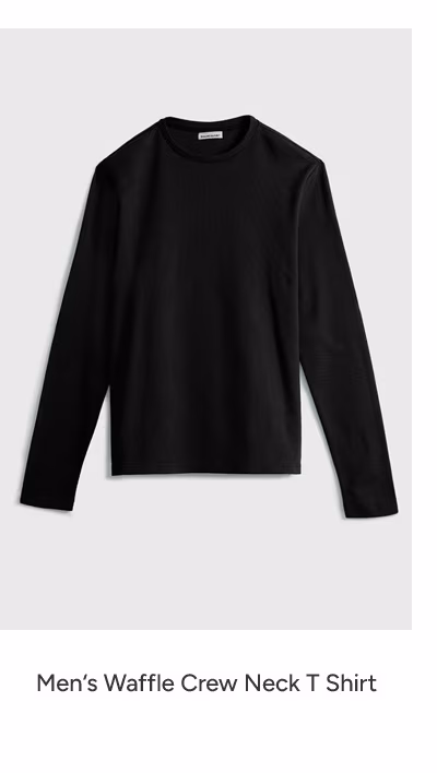Mens Waffle crew neck tshirt