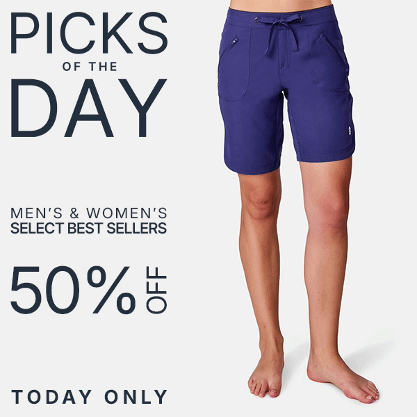 picks of the day - 50% off best sellers - today only - shop now
