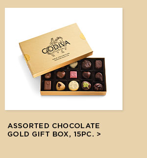 Assorted Chocolate Gold Gift Box, 15pc.