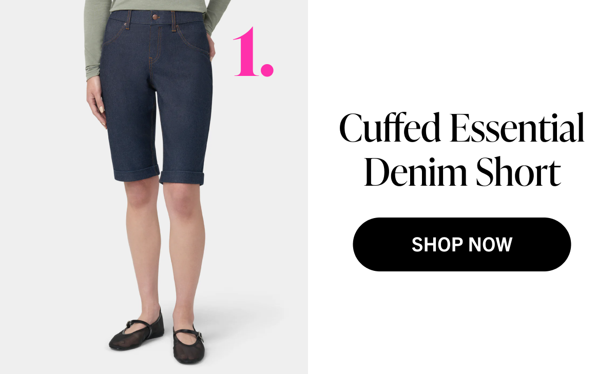 Cuffed Essential Denim Short
