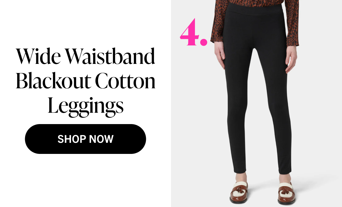 Wide Waistband Blackout Cotton Leggings