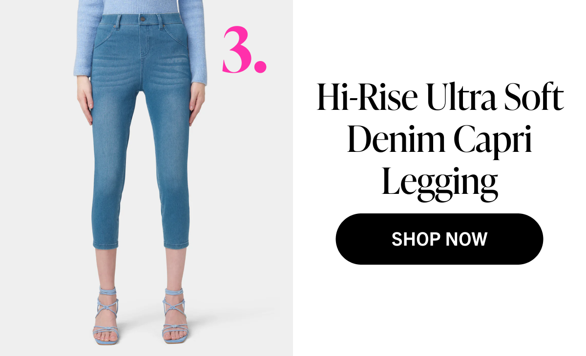Hi-Rise Ultra Soft Denim Capri Legging