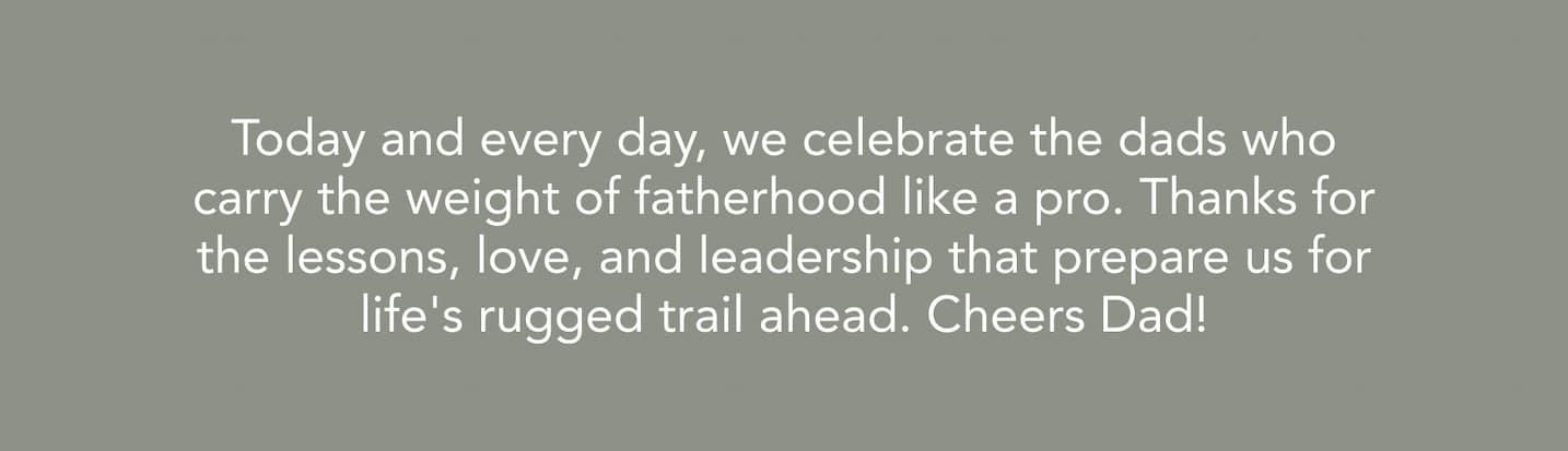 Today and every day, we celebrate the dads who carry the weight of fatherhood like a pro.