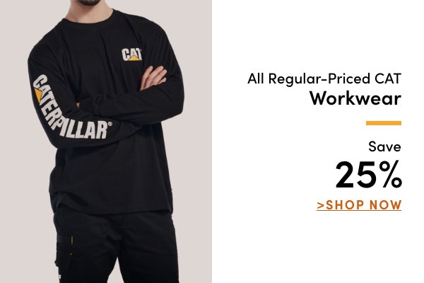 All Regular-Priced Cat Workwear Save 25%