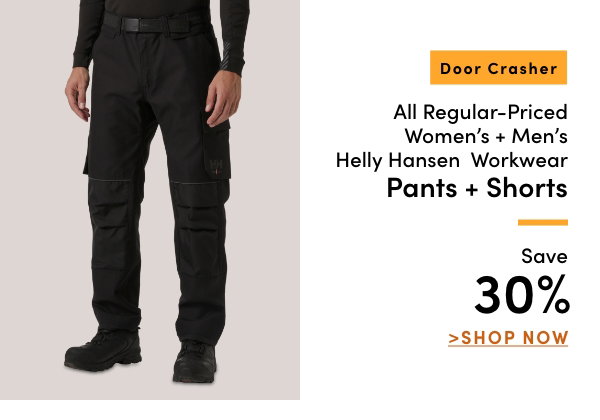 Door Crasher All Regular-Priced Women's + Men's Helly Hansen Workwear Pants & Shorts Save 30%